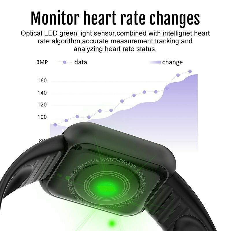 Y68 Smart Watch Men Women Hear - огляд і ціна Smartwatch Instagram