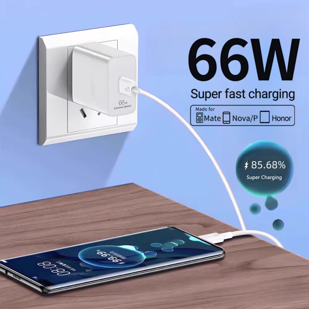 66W 6A Super Fast Charger For  - огляд і ціна Huawei Mate 60